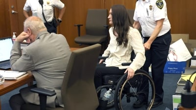 Lindsay Clancy enters the courtroom after a short break in her murder trial at Plymouth Superior Court in Plymouth, Mass., Wednesday, Aug. 5, 2026. (David L Ryan/The Boston Globe via AP, Pool) CORRECTION: Source is The Boston Globe, not The Boston Herald. (David L. Ryan/Pool The Boston Gl) Lindsay Clancy enters the courtroom after a short break in her murder trial at Plymouth Superior Court in Plymouth, Mass., Wednesday, Aug. 5, 2026. (David L Ryan/The Boston Globe via AP, Pool) CORRECTION: Source is The Boston Globe, not The Boston Herald. (David L. Ryan/Pool The Boston Gl)