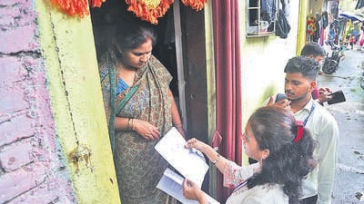 Chief election officer S Chockalingam said the enumeration forms of 18.46% electors could not be filled as they were not found at their registered addresses (HT Photo) Chief election officer S Chockalingam said the enumeration forms of 18.46% electors could not be filled as they were not found at their registered addresses (HT Photo)