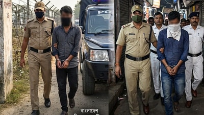 সন্দেহভাজন পাকিস্তানি জঙ্গিকে গ্রেফতার করা হল ভারত-বাংলাদেশ সীমান্তের কাছ থেকে। (ছবিটি প্রতীকী, সৌজন্যে ন্যানো ব্যানানা দিয়ে তৈরি) সন্দেহভাজন পাকিস্তানি জঙ্গিকে গ্রেফতার করা হল ভারত-বাংলাদেশ সীমান্তের কাছ থেকে। (ছবিটি প্রতীকী, সৌজন্যে ন্যানো ব্যানানা দিয়ে তৈরি)