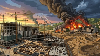 US-Iran war: Haryana Real Estate Regulatory Authority (HRERA), Gurugram, has granted a four-month extension to the completion timelines of eligible real estate projects registered with the authority. (Picture for representational purposes only) (Gemini Generated Photo ) US-Iran war: Haryana Real Estate Regulatory Authority (HRERA), Gurugram, has granted a four-month extension to the completion timelines of eligible real estate projects registered with the authority. (Picture for representational purposes only) (Gemini Generated Photo )