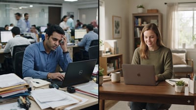 An employee said his US counterparts handled fewer projects, earned more and enjoyed greater flexibility than his India team. (Representational image/Gemini AI generated) An employee said his US counterparts handled fewer projects, earned more and enjoyed greater flexibility than his India team. (Representational image/Gemini AI generated)