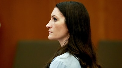 Lindsay Clancy listens to Judge William F. Sullivan addressing the court at her murder trial in Plymouth, Massachusetts, August 11, 2026. Jonathan Wiggs/Pool via REUTERS (via REUTERS)