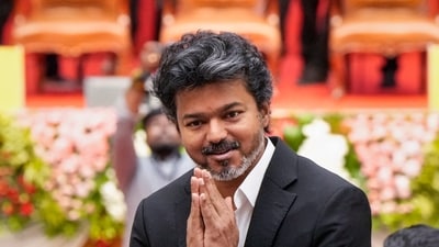 As per reports, the TVK leader's resolution urges the Centre to maintain the Lok Sabha-Rajya Sabha ratio at 2.2 : 1 by keeping the seats fixed at 543. (PTI) As per reports, the TVK leader's resolution urges the Centre to maintain the Lok Sabha-Rajya Sabha ratio at 2.2 : 1 by keeping the seats fixed at 543. (PTI)