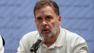 Attacking PM Modi, Gandhi said that a "compromised PM was forced to sell India’s interests." (PTI) Attacking PM Modi, Gandhi said that a "compromised PM was forced to sell India’s interests." (PTI)
