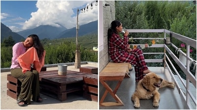 Divya Bhatt embraces peaceful mountain life in Manali after quitting 9-to-5 job. (Instagram/@divyaaabhatt) Divya Bhatt embraces peaceful mountain life in Manali after quitting 9-to-5 job. (Instagram/@divyaaabhatt)