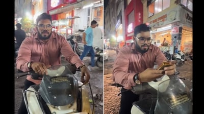 The video shows the woman confronting the man posing as Rapido driver. (Instagram/@iamsiddhi33) The video shows the woman confronting the man posing as Rapido driver. (Instagram/@iamsiddhi33)