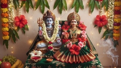 శ్రావణ మాసం వచ్చేసింది.. శివుడు, లక్ష్మీదేవి, గౌరీదేవి అనుగ్రహం కోసం ఈ రోజులు మిస్ కావద్దు! (pinterest) శ్రావణ మాసం వచ్చేసింది.. శివుడు, లక్ష్మీదేవి, గౌరీదేవి అనుగ్రహం కోసం ఈ రోజులు మిస్ కావద్దు! (pinterest)