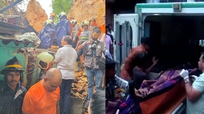 Rescue operations are underway in Mumbai Kurla where several people are feared trapped under debris after a landslide.