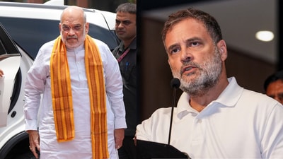 Amit Shah said the government was willing to discuss all matters in Parliament. Rahul Gandhi said that the Opposition was "not interested". (PTI) Amit Shah said the government was willing to discuss all matters in Parliament. Rahul Gandhi said that the Opposition was "not interested". (PTI)
