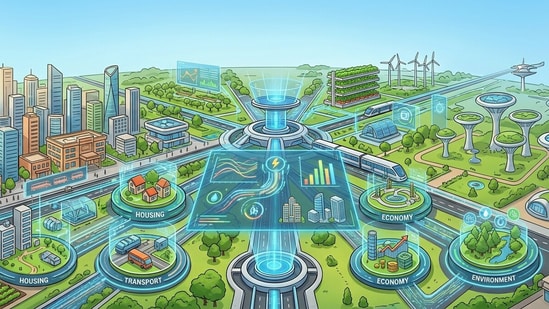 Delhi LG Taranjit Singh Sandhu approved the 'Delhi Master Plan 2047' aimed at a planned growth of the city. (Picture for representational purposes only) (Gemini Generated Photo )