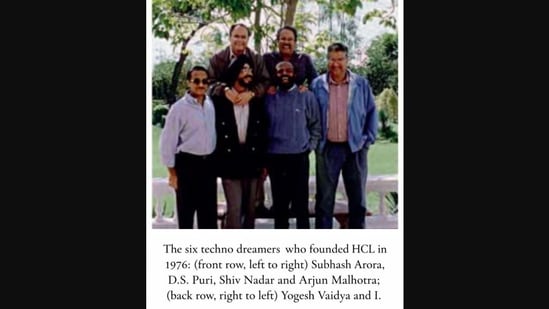 Ajai Chowdhry shared a picture of the six founding members of HCL.