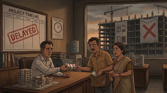 Delayed possession: Homebuyers who accept possession of a delayed flat can still claim interest from the developer for the period of delay, the Bombay High Court has ruled. (Picture for representational purposes only)