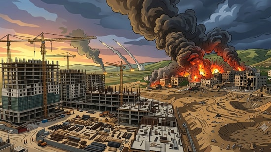 US-Iran war: Haryana Real Estate Regulatory Authority (HRERA), Gurugram, has granted a four-month extension to the completion timelines of eligible real estate projects registered with the authority. (Picture for representational purposes only) (Gemini Generated Photo )
