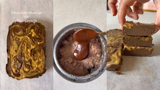 Craving dessert that actually does your hair a favour? Try Vavya’s chocolate brownies. (Instagram/ feastlyfit)