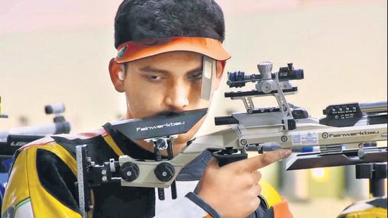 Rudrankksh Patil will compete in 10m air rifle and 50m 3P events at the 2026 Asian Games. (NRAI)