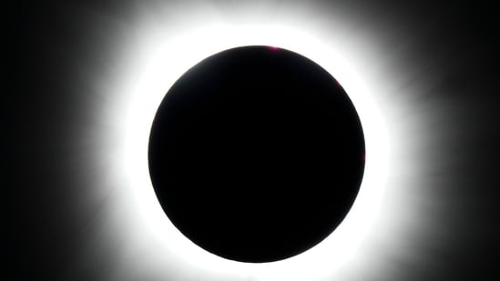 FILE -A total solar eclipse is seen from Arlington, Texas, April 8, 2024. (AP Photo/Julio Cortez, File)