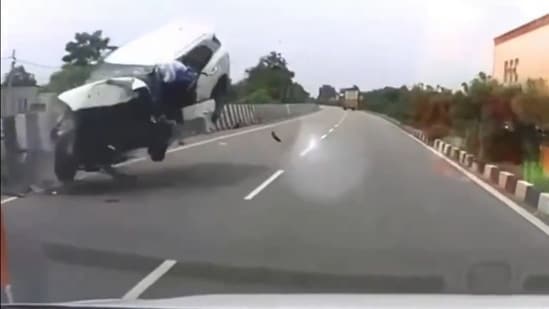 Snippet from the viral video, which police are confirming. (Screengrab/X/PTI)