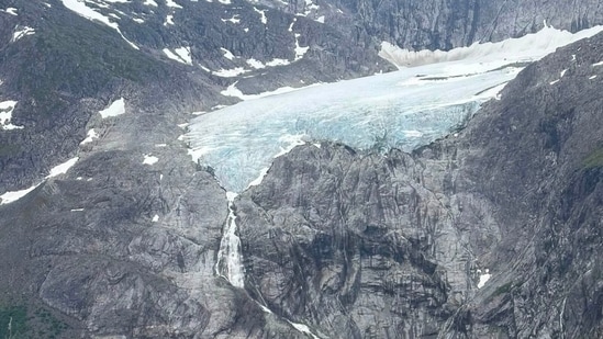 Water will start to cover Skaters Cabin Road between Skaters Cabin and West Glacier Trailhead, also water will flow into the Mendenhall Lake Campground, NWS noted amid the Juneau flood warning. (Facebook/Mendenhall Contracting LLC)