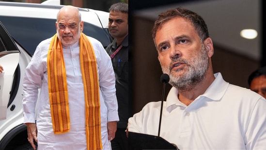Amit Shah said the government was willing to discuss all matters in Parliament. Rahul Gandhi said that the Opposition was "not interested". (PTI)