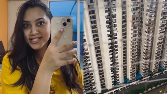 A woman said living on the 31st floor had changed her idea of peaceful city life and made leaving difficult. (Instagram/falguni_gupta27)