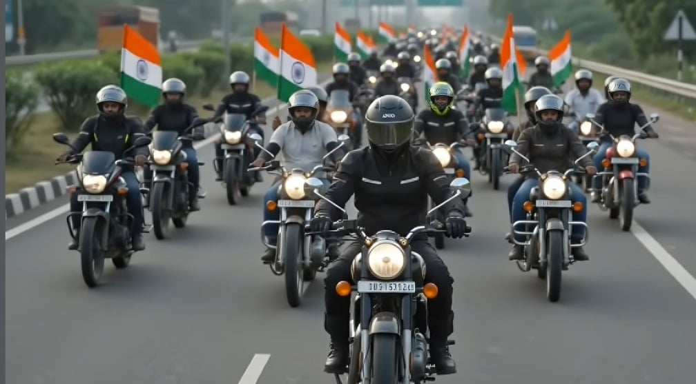 Around 500 motorcyclists will set off on a 50-km ride to Murthal as part of Tiranga Trail Ride 3.0. Around 500 motorcyclists will set off on a 50-km ride to Murthal as part of Tiranga Trail Ride 3.0.