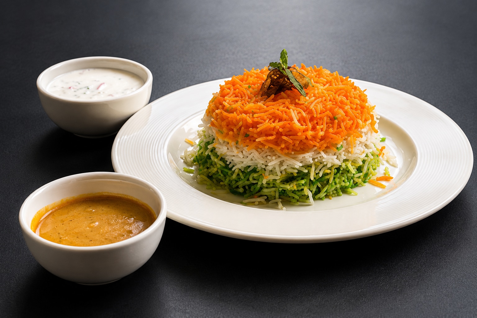 Biryani features fragrant basmati rice layered with delicately spiced meat or vegetables. (Priya Living) Biryani features fragrant basmati rice layered with delicately spiced meat or vegetables. (Priya Living)