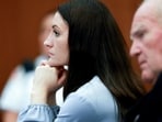 Lindsay Clancy, and her attorney Kevin Reddington , listen to testimony from Rebecca Jollotta, during Clancy's murder trial in Plymouth Mass., on Tuesday Aug. 11, 2026 in Plymouth, Mass. (Jonathan Wiggs/The Boston Globe via AP, Pool)(Jonathan Wiggs/Pool The Boston G)