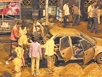Mumbai...13th July 2011...HT News... Bomb Blast at Dadar - HT Photo by Kunal Patil (Hindustan Times)