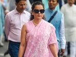 BJP MP Kangana Ranaut calls out film industry's hypocrisy. (PTI Photo/Shahbaz Khan)(PTI07_21_2026_000081B)