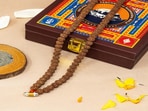 The Kailash Kripa Panchmukhi Rudraksha Mala, featuring sacred soil from Kailash, allows devotees to feel connected to this spiritual site while celebrating their faith during the auspicious Sawan month.(Rudraksha Raksha)