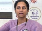 Supriya Sule flags 