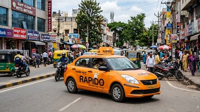 Rapido has received a five-year licence from the Karnataka State Transport Authority for its cab services in the state. (AI generated/Representative) Rapido has received a five-year licence from the Karnataka State Transport Authority for its cab services in the state. (AI generated/Representative)