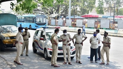 To ensure public safety and maintain law and order during the bandh, the Bengaluru City Police have made precautionary and security arrangements across the city. (Photo for representation) (PTI) To ensure public safety and maintain law and order during the bandh, the Bengaluru City Police have made precautionary and security arrangements across the city. (Photo for representation) (PTI)