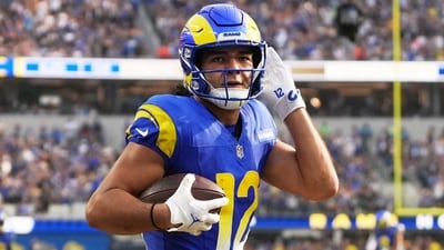 Puka Nacua suffered the issue during Tuesday’s joint session with the Dallas Cowboys and left practice early. Puka Nacua suffered the issue during Tuesday’s joint session with the Dallas Cowboys and left practice early.