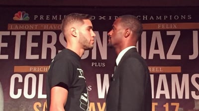 Prichard Colon (L) and Terrel Williams ahead of their clash on October 17, 2015. (Prichard Colon on Instagram)