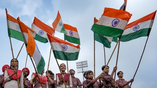 As a fresh addition to this year's program Vande Mataram, the country's national song, will be sung in full for the first time at the celebrations.(Representational/PTI)