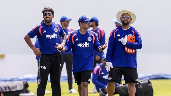 Galle: From left, India's Dhruv Jurel, Sarfaraz Khan and Rishabh Pant. (PTI)