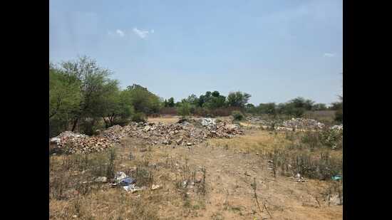 The site earmarked for the proposed plant. (HT)