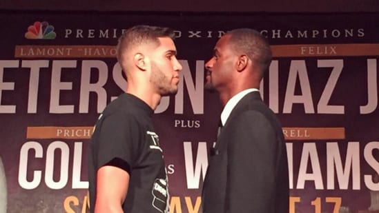 Prichard Colon (L) and Terrel Williams ahead of their clash on October 17, 2015. (Prichard Colon on Instagram)