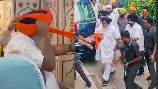 Sukhbir Singh Badal was attacked at Gurdwara Mata Sahib Kaur, which is 15 kms away from the main gurdwara in Nanded. (ANI Video grab/@officeofssbadal )