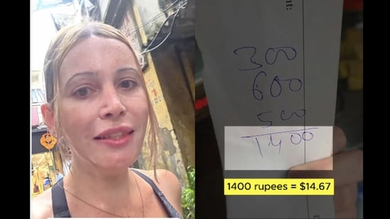 Amy claimed that she had been “getting scammed non-stop” since arriving in India. (Instagram/@amyonthemove.co)