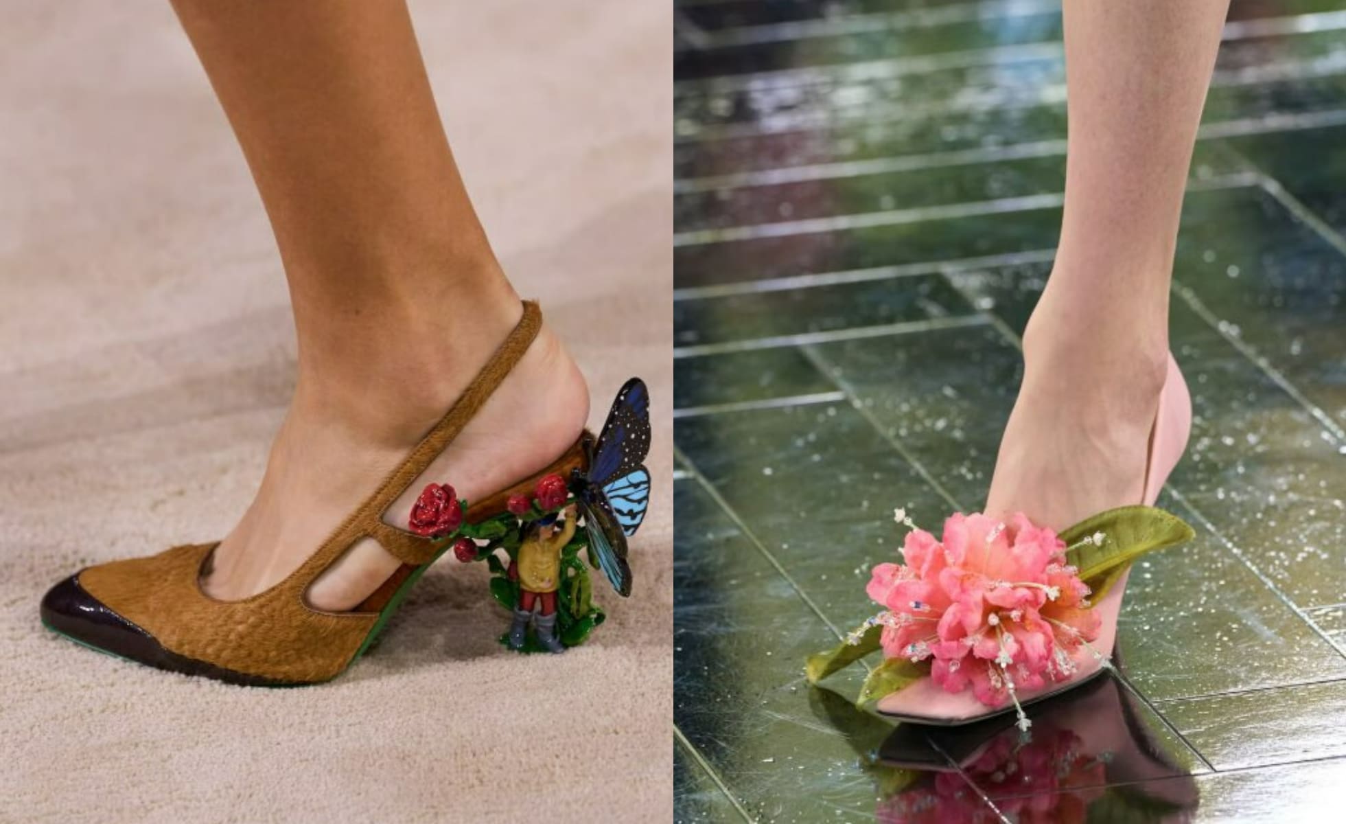 Serotonin shoes on the runway; Chanel and Dior Serotonin shoes on the runway; Chanel and Dior