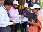 Data collection for the Census-2027 underway in Ranchi on Saturday.(ANI)