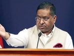 MEA Spokesperson Randhir Jaiswal addresses a press conference on the status of the Indus Water Treaty, in New Delhi on Friday.(ANI Video Grab)