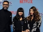 Abhishek Bachchan, Aaradhya Bachchan and Aishwarya Rai Bachchan