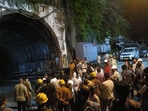 Debris and water entered a stretch of approximately 1.5 km of the three km-long tunnel.