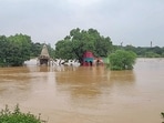 Flooding has hit Balasore, Mayurbhanj, Keonjhar and other Odisha districts, while the CWC warned of flash-flood risk in 11 districts. (ANI Video Grab)