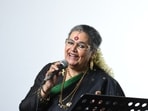 Over time, Uthup tweaked her style quotient as well: she started pairing her Kanjeevaram sarees with what she calls Kanjeevaram sneakers – Reebok sneakers lined with the border of a Kanjeevaram saree.