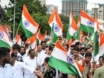 Independence Day is an occasion to remember and celebrate our achievement of the past eight decades. However, the past should not be allowed to make us oblivious to the future. (Bachchan Kumar/HT Photo)
