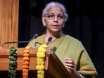 India’s finance minister Nirmala Sitharaman addresses the INDICA Guru Utsava 2026 celebrations, on the occasion of ‘Guru Purnima’, in New Delhi, on July 29. (PTI)